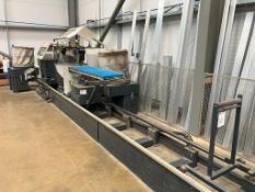 Elumatec type DG-244/02 6000mm double mitre saw (2007) with bag extraction