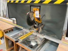 Dewalt DWS 780 mitre saw with twin bag extractor