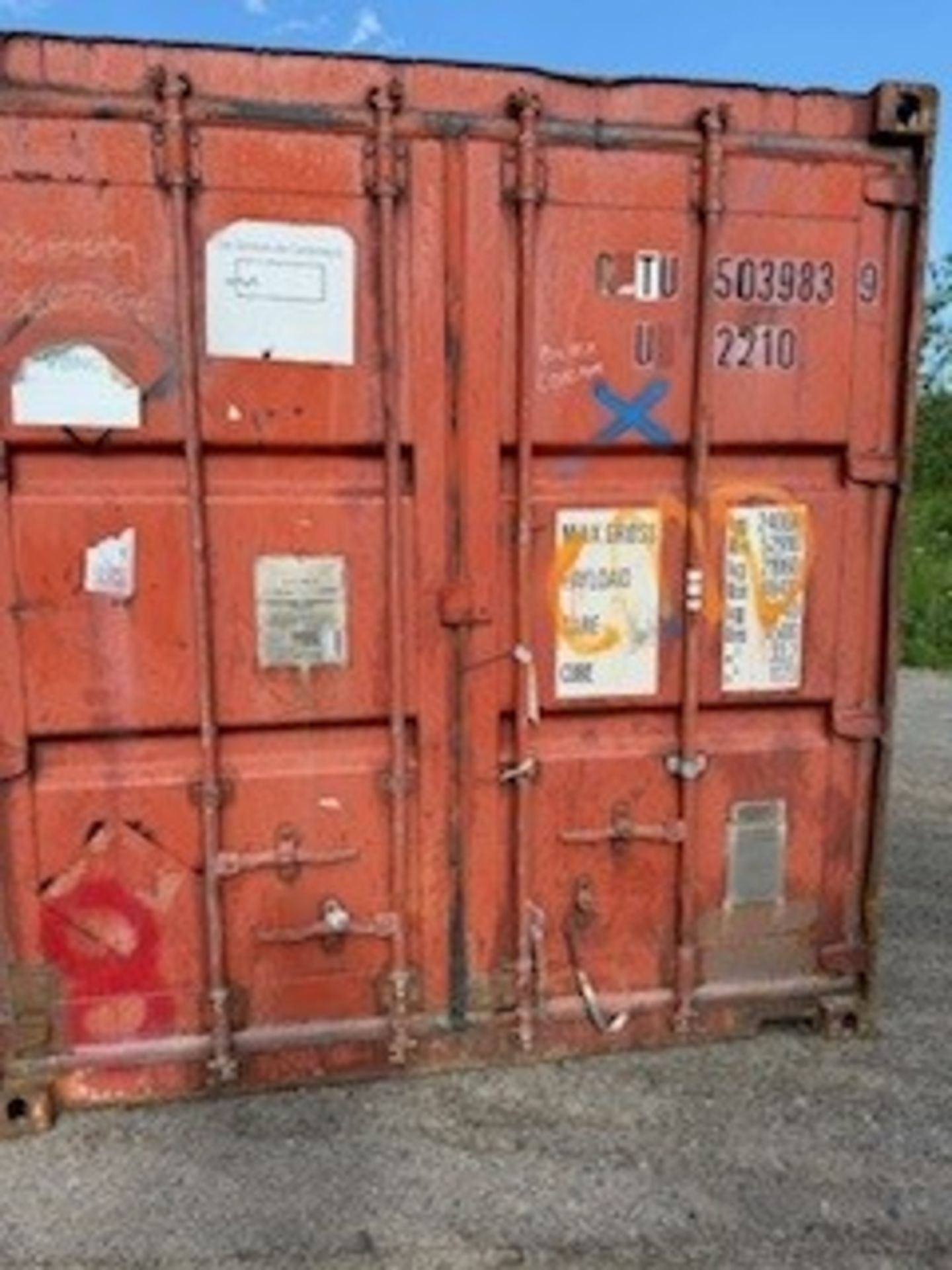 Container Catalog 20 ft. Shipping Container w/ contents, incl: 10 CRATES OF PREMIX CEMENT ...