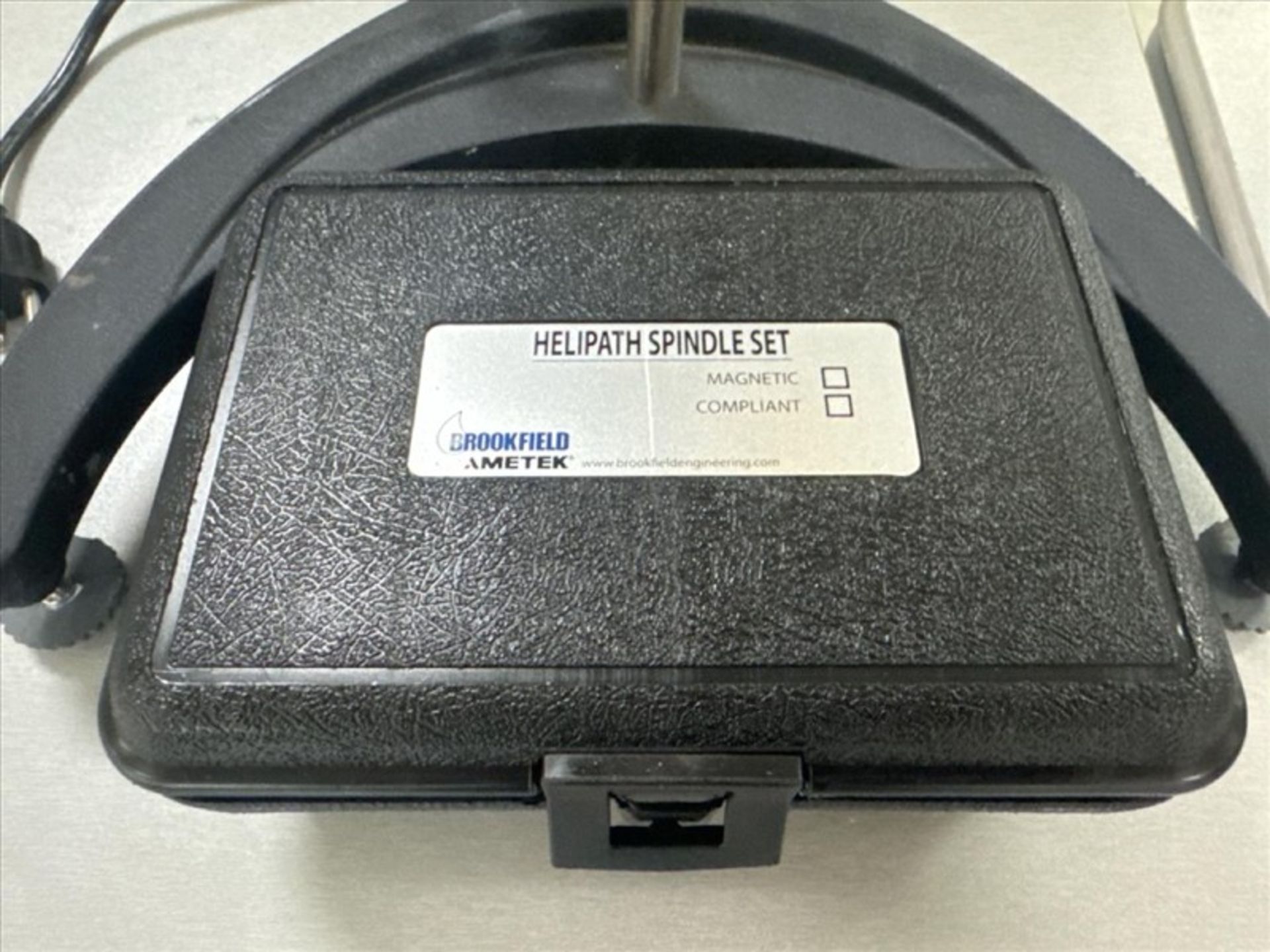 Brookfield viscometer, mod. RVDV- I Plus, ser. no. AT83668 c/w Helipath ...