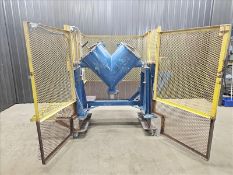 Twin Shell Blender, 5 Cubic Feet,stainless steel contact parts, dimensions: 19'' diameter x ''36,