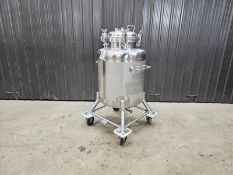 66 Gallon Tank (Vessel), 316 Stainless Steel, Full Vacuum,mawp: 50 psi @ 300 deg.f, vessel rated for