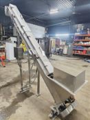 Rietz Screw Conveyor,screw dimensions: 8.5’’ diameter x 132’’ long, charge height: 37'', discharge
