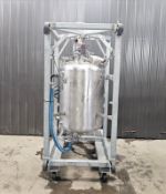 110 Gallon Mixing Tank, 316 Stainless steel,interior dimensions: 38'' straight side x 29'' diameter,