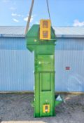 Simar-Dacon Bucket Elevator, 16' High,manufacturer: Simar-Dacon, single trunk design, stainless