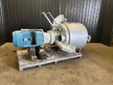 300 Gallon Jacketed Tank, 316 Stainless Steel, With 85 HP Disperser,dimensions: 44’’ diameter x 42’’
