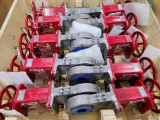 (10) Elite Valve Knife Gate Valves, mod. E5600, Psi rating 290, approximately 2 inch diameter [Loc.
