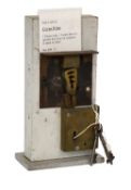 A Cyrus Price Three Throw Brass Lock, three users have to operate their keys in sequence to open