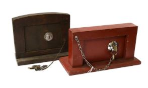 A Counter Display for a Code Door Lock, with three original keys An Ingersoll Example, with