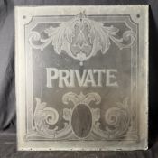 PRIVATE Acid-Etched Glass Architectural Door Panel