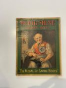 Wood-Milne Lithographed Cardboard Advertising Showcard