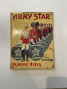 Wood-Milne Army Star Rubber Heels Advertising Showcard