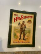 I.P. & S. Boots Advertising Showcard