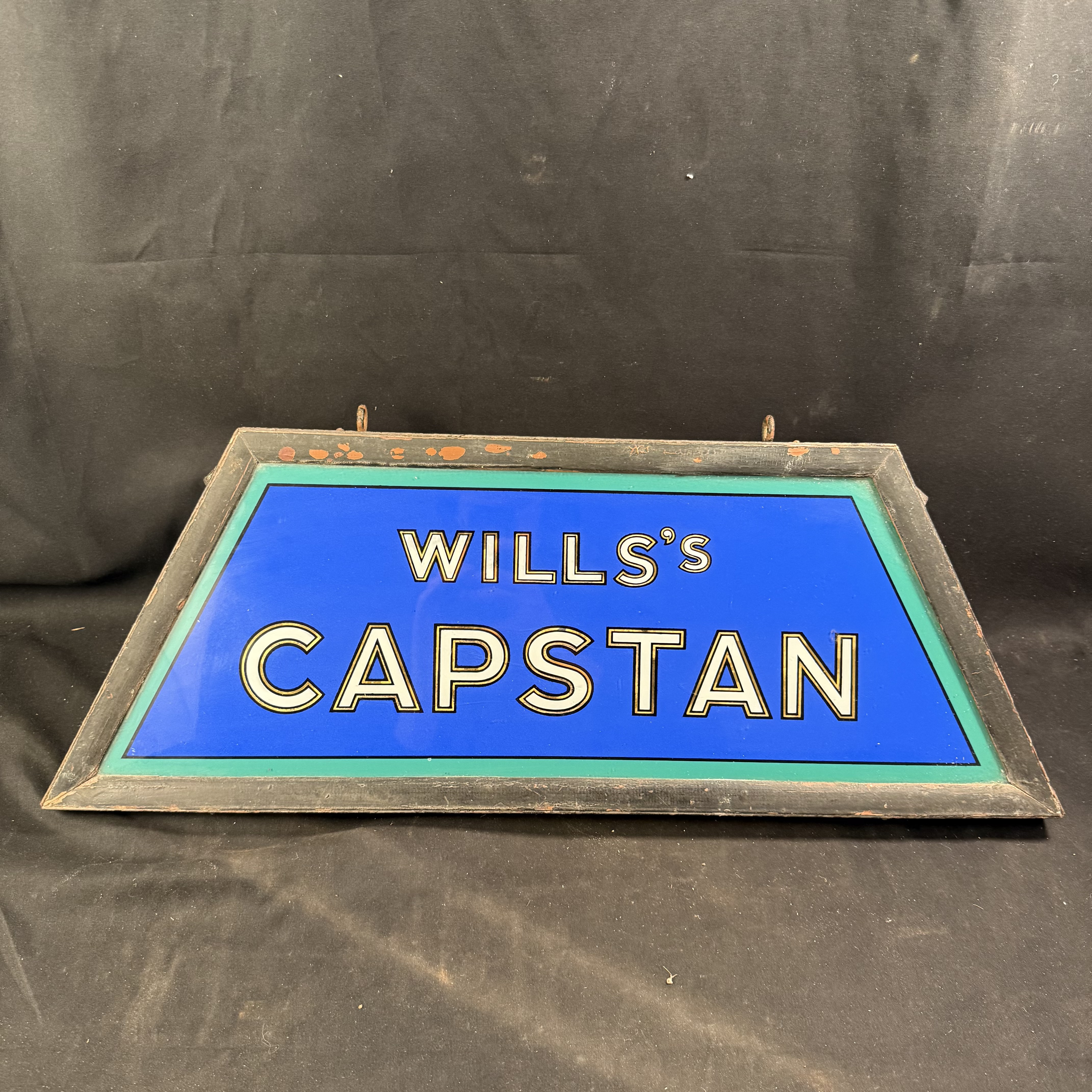 Wills's Capstan Illuminated Metal and Glass Advertising Light Box