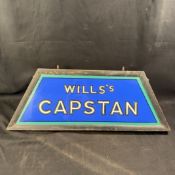 Wills's Capstan Illuminated Metal and Glass Advertising Light Box