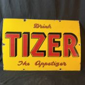 Tizer Enamel Advertising Sign