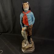 Ayrton Saunders & Co Ltd Cod Liver Oil Fisherman Advertising Figurine