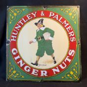 Huntley & Palmers Ginger Nuts Enamel Advertising Sign