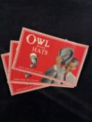 Owl Brand Hats Advertisement