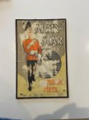 Army Star Rubber Heels Advertising Showcard