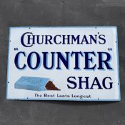 Churchman's Enamel Advertising Sign