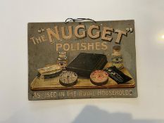 The Nugget Embossed Advertising Showcard