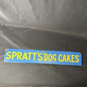 Spratt's Dog Cakes Enamel Advertising Sign