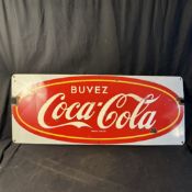 Coca-Cola Enamel Advertising Sign