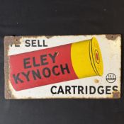 Eley Kynoch Cartridges Enamel Advertising Sign