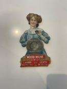 Wood-Milne Rubber Heels Advertising Showcard