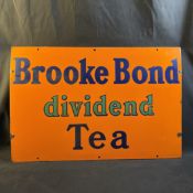 Brooke Bond Dividend Tea Enamel Advertising Sign