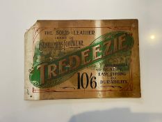 Tredeezie Advertising Showcard