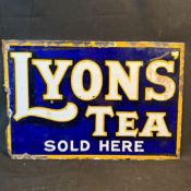 Lyons' Tea Enamel Advertising Sign