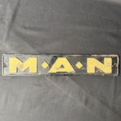 MAN Embossed Metal Truck Sign