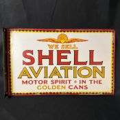 Shell Aviation Motor Spirit Enamel Sign