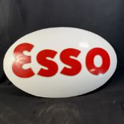 Esso Perspex Sign Moulded Plastic