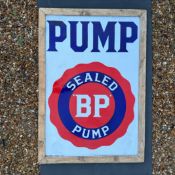 BP Sealed Pump Enamel Advertising Sign