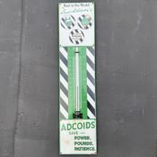 Duckham's Adcoids Enamel Advertising Wall Thermometer
