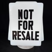 'Not For Resale' Squared Petrol Pump Globe