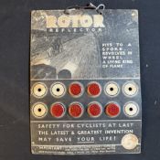 Adams and Benson Rotor Reflector Point of Sale Display Card
