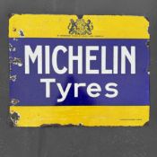 Michelin Tyres Enamel Advertising Sign