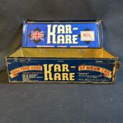 British Kar-Kare Motor Car Outfit Lithographed Metal Tin