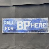 BP Spirit Metal Advertising Sign