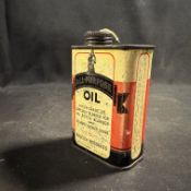 Raleigh All-Purpose Bicycle Oil Lithographed Steel Tin