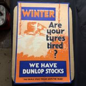 Dunlop Winter Tyres Advertising Poster