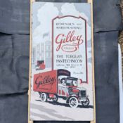 Gilley Ltd. Torquay Enamel Advertising Sign