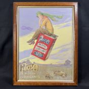 Framed Price's Motor Lubricants Ship Brand Advertising Print