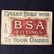 BSA Bicycle Advertising Showcard