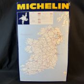 Michelin Road Map Enamel Sheet Steel Sign