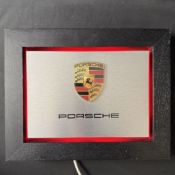 Porsche Crest Illuminated Showroom Sign